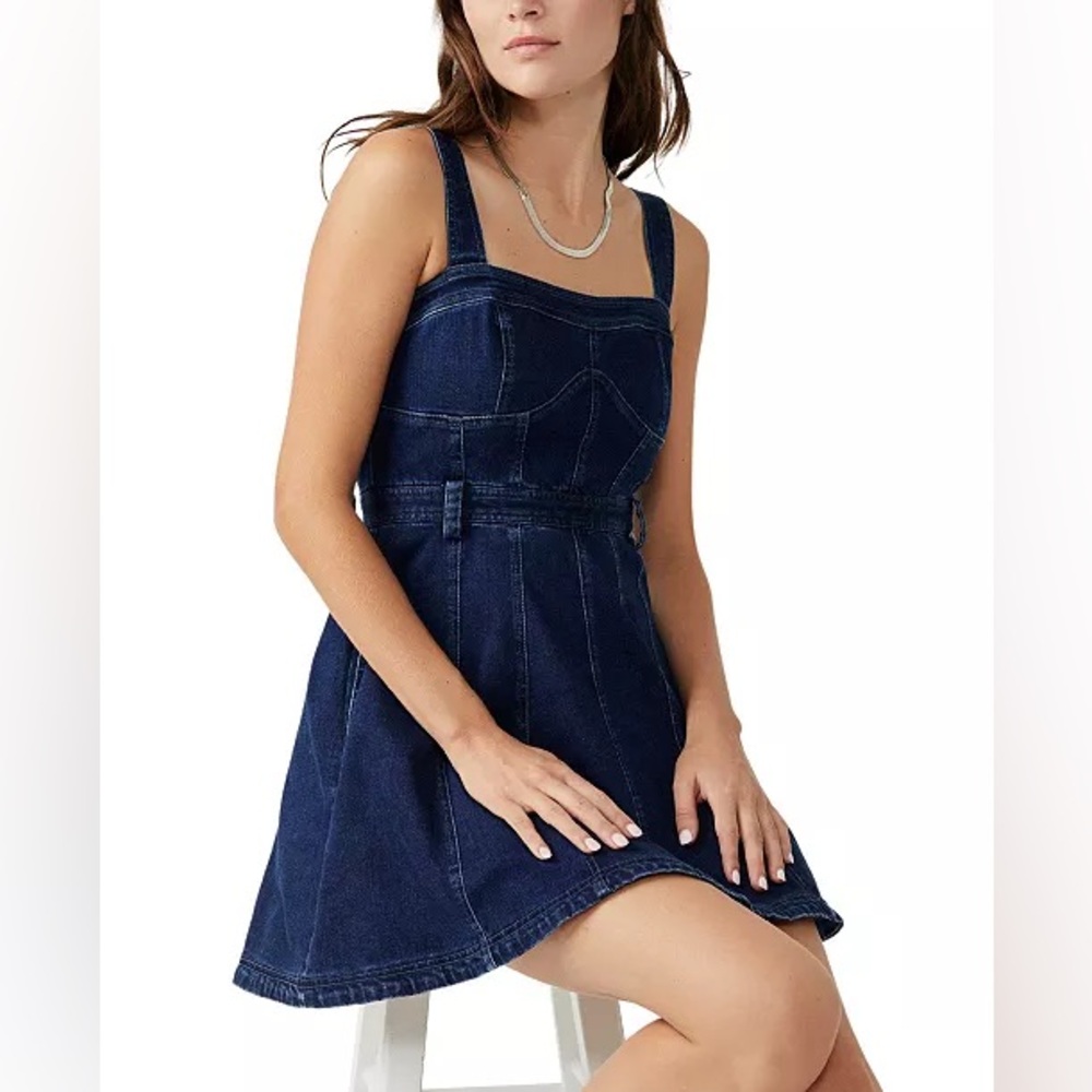 [SOLD] Free People Blue Denim Dress, size M